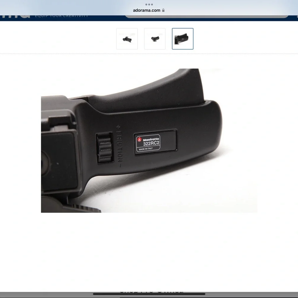 Used Manfrotto 322RC2 Improved Grip Action Ball Head